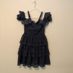 Two Sisters Charlotte Dress Blue Eyelet Small NWT